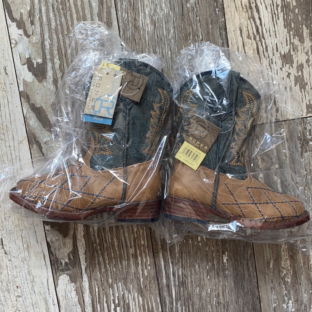 Toddler Roper Cross Cut Boot